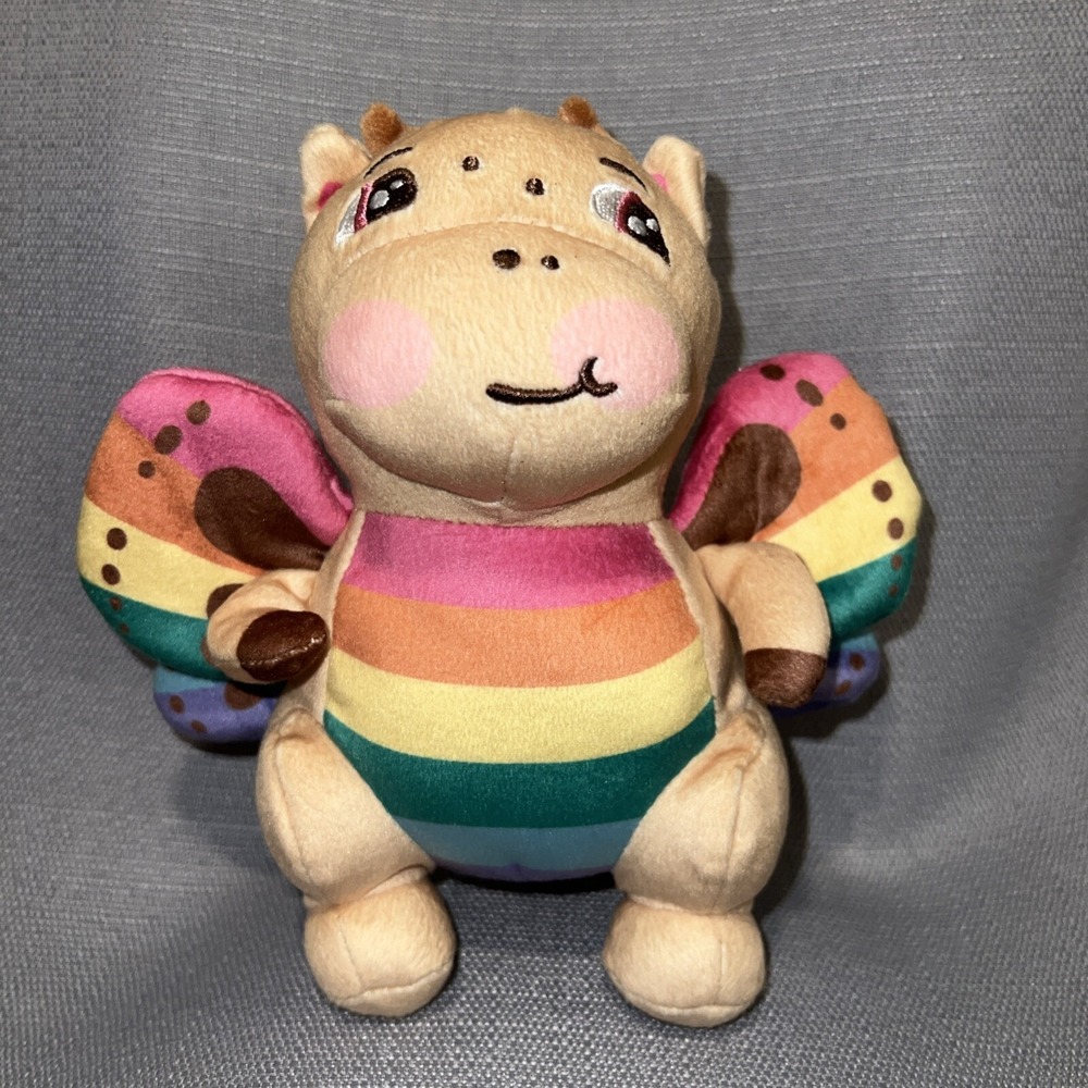 Rosie the Bashful Dragon 6" Plush Soft Rainbow Wings YouTube‎ Moriah Elizabeth